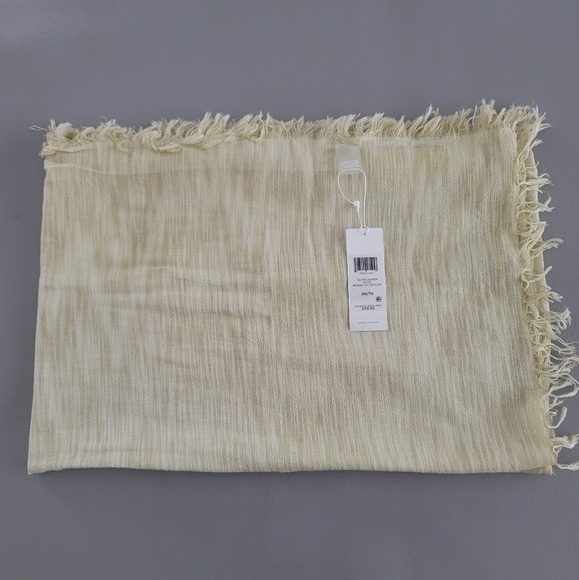 Eileen Fisher Butter Organic Cotton Slub Scarf One Size - Picture 7 of 7